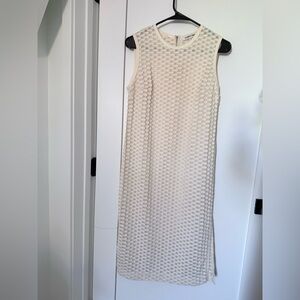 Elizabeth and James Textured Cream Midi Dress